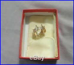 Retired James Avery 5.3 Grams Solid 14k Yellow Gold Paper Doll Ring Size 7