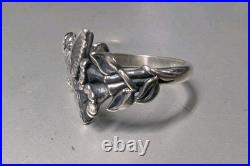 Retired James Avery 60th Anniversary Hummingbird With Flowers Ring Size 6.5