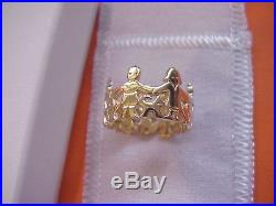 Retired James Avery 6.4 Grams Solid 14k Yellow Gold Paper Doll Ring Size 6