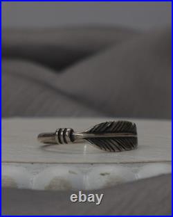 Retired James Avery 925 Delicate Feather Ring 2G / Sz 5.5