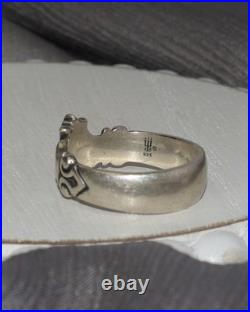 Retired James Avery 925 Heart Crown Claddagh Ring 6.39G / Sz 9