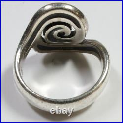 Retired James Avery 925 Silver 7g Sz 5.5 Swirl Scroll Circle Ring #55495K