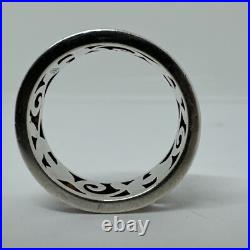 Retired James Avery 925 Silver Vine Band Ring, Size 6.5 Stackable Design