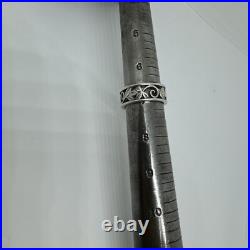 Retired James Avery 925 Silver Vine Band Ring, Size 6.5 Stackable Design