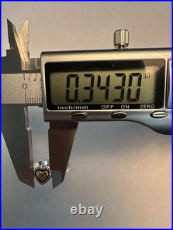 Retired James Avery 925 Sterling Silver & 14k Gold True Heart Ring Size 9