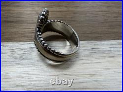 Retired James Avery 925 Sterling Silver Beaded Bypass Paisley Ring Sz8 L1685