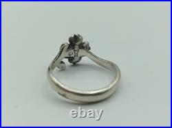 Retired James Avery 925 Sterling Silver Dogwood Blossom Flower Ring Size 5.5
