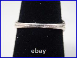 Retired James Avery 925 Sterling Silver Gentle Waves Ring Size 7.5