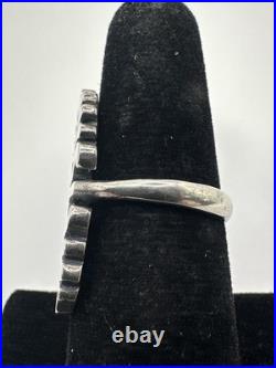 Retired James Avery 925 Sterling Silver Wheat Sheaf Harvest Ring Size 7