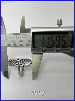 Retired James Avery 925 Sterling Silver Wheat Sheaf Harvest Ring Size 7