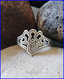 Retired James Avery Angel Ring Size 6.5 Sterling Silver