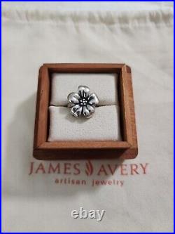 Retired James Avery April Blossom Ring Size 4 1/2