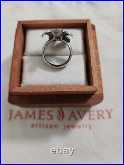 Retired James Avery April Blossom Ring Size 4 1/2