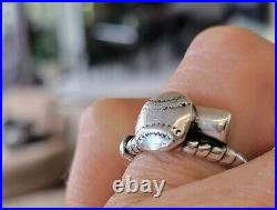 Retired James Avery Baseball and Bat Wrap Ring Size 7 NEAT Piece