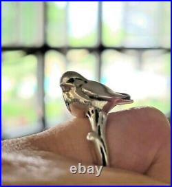 Retired James Avery Bird on a Branch Sterling Silver Ring PRETTY