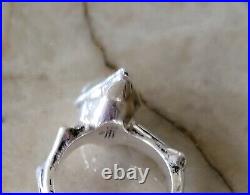 Retired James Avery Bird on a Branch Sterling Silver Ring PRETTY