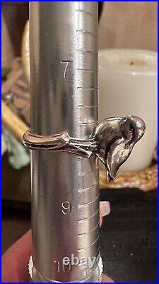 Retired James Avery Bird on a Branch Sterling Silver Size 8 Ring very PRETTY