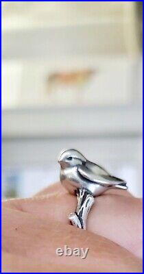 Retired James Avery Bird on a Twig Branch Ring So Pretty