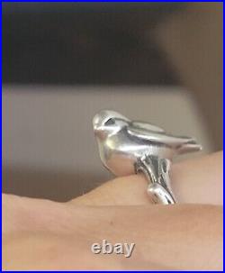 Retired James Avery Bird on a Twig Branch Ring So Pretty