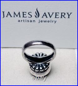 Retired James Avery Black Onyx Beaded Ring Size 7