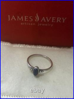 Retired James Avery Blue Lapis Oval Stone Ring Sterling Silver 925 SZ 10