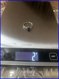 Retired James Avery Blue Lapis Oval Stone Ring Sterling Silver 925 SZ 10