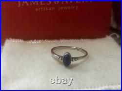 Retired James Avery Blue Lapis Oval Stone Ring Sterling Silver 925 SZ 10