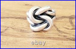 Retired James Avery Bold Large Knot Ring Size 6 Sterling Silver Vintage, Neat