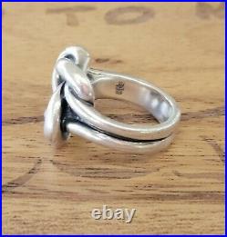 Retired James Avery Bold Large Knot Ring Size 6 Sterling Silver Vintage, Neat