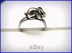Retired James Avery Bunny Rabbit Cottontail Ring 3-D So CUTE! Sz 6.5