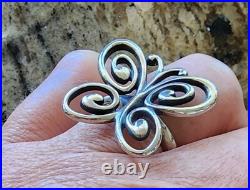 Retired James Avery Butterfly Ring Size 6.5