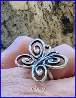Retired James Avery Butterfly Ring Size 6.5