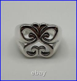 Retired James Avery Butterfly Ring Size 8 Sterling Silver Free shipping 8.8grams
