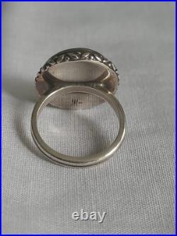 Retired James Avery Cameo Elephant Sterling Silver Ring