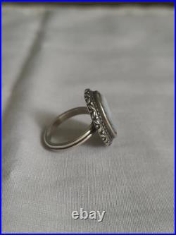Retired James Avery Cameo Elephant Sterling Silver Ring