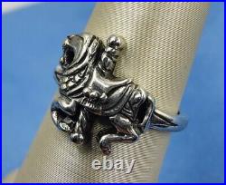 Retired James Avery Carousel Ring Sterling Silver Size 5.75 RARE