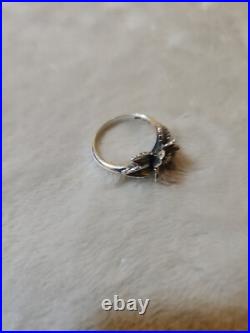 Retired James Avery Christmas Flower Ring Size 8. 75