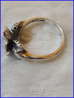 Retired James Avery Christmas Flower Ring Size 8. 75