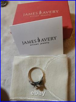 Retired James Avery Christmas Flower Ring Size 8. 75