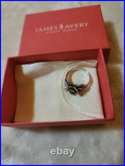 Retired James Avery Christmas Flower Ring Size 8. 75