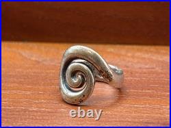Retired James Avery Circle Swirl Ring Size 6 Sterling Silver Retired James Avery Circle Swirl Ring Size 6 Sterling Silver