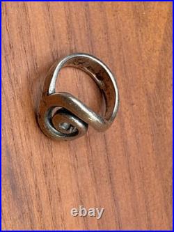 Retired James Avery Circle Swirl Ring Size 6 Sterling Silver
