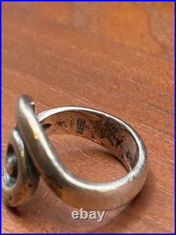 Retired James Avery Circle Swirl Ring Size 6 Sterling Silver