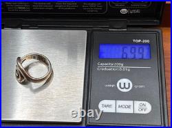 Retired James Avery Circle Swirl Ring Size 6 Sterling Silver Retired James Avery Circle Swirl Ring Size 6 Sterling Silver