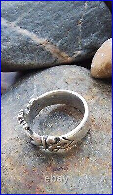 Retired James Avery Claddagh Heart Crown Ring Size 6