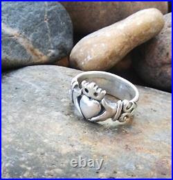 Retired James Avery Claddagh Heart Crown Ring Size 6