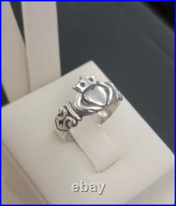 Retired James Avery Claddagh Heart Crown Ring Size 6.5