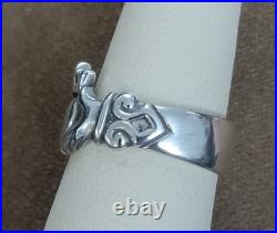 Retired James Avery Claddagh Heart Crown Ring Size 6.5