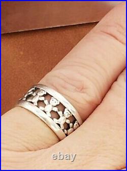 Retired James Avery Continuous Teddy Bear Eternity Ring