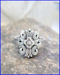 Retired James Avery Cross Tracery Ring Size 6